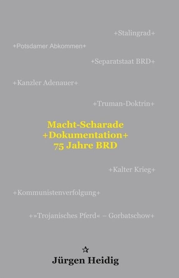Cover: 9783000781025 | 'Macht-Scharade +Dokumentation+ 75 Jahre BRD' | Jürgen Heidig | Buch