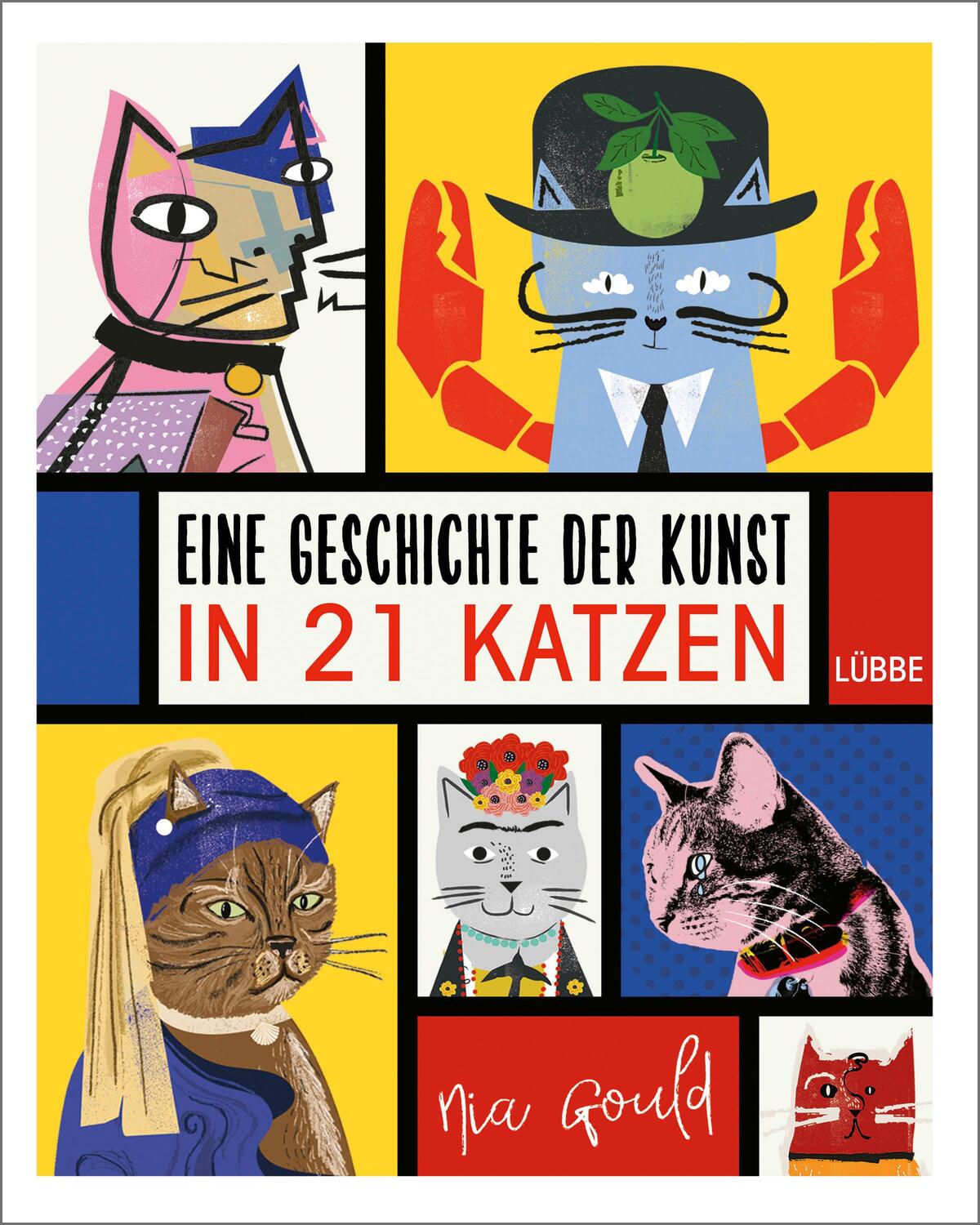 Cover: 9783431050059 | Eine Geschichte der Kunst in 21 Katzen | Nia Gould | Buch | 96 S.