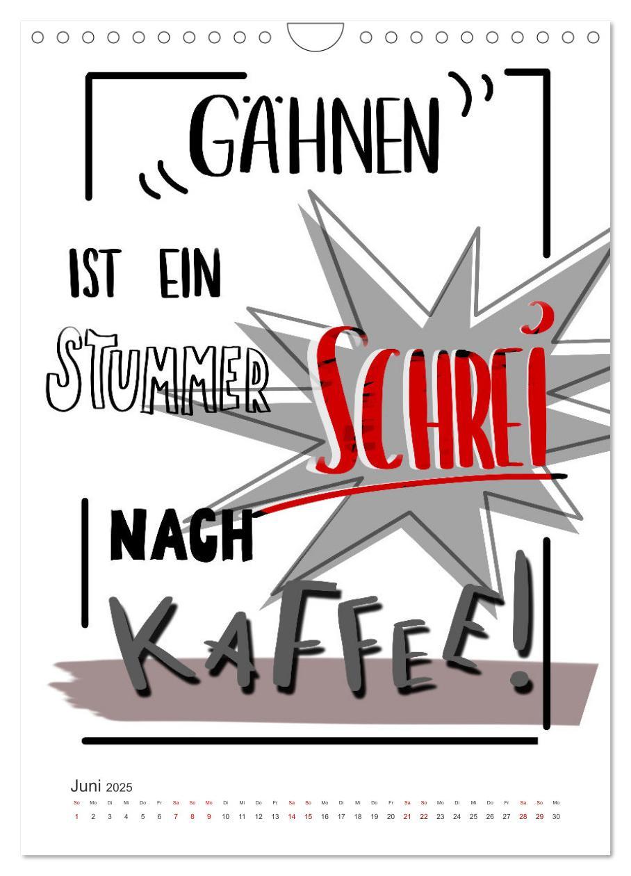 Bild: 9783435897766 | Kaffee liebt dich (Wandkalender 2025 DIN A4 hoch), CALVENDO...