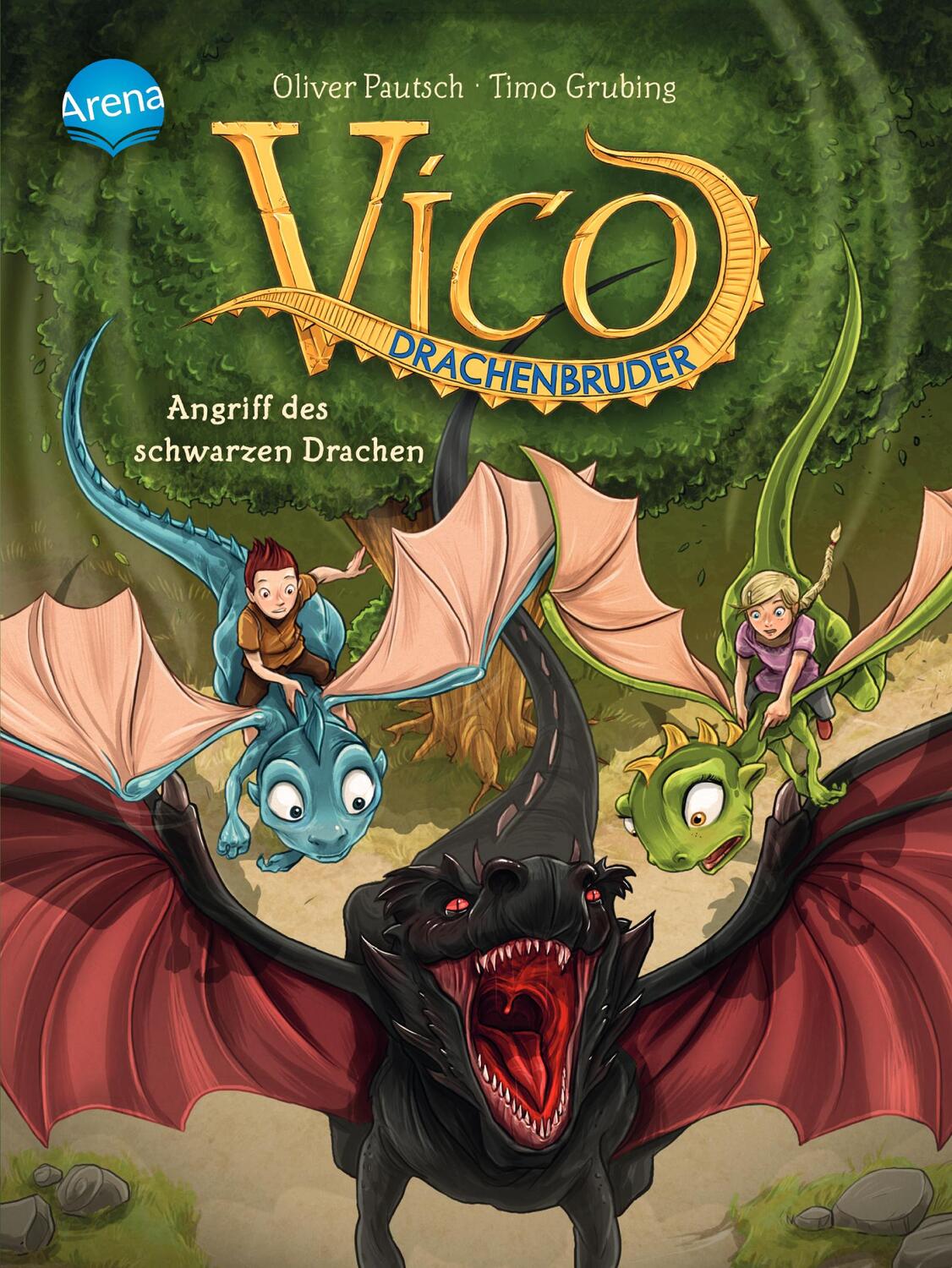 Cover: 9783401711904 | Vico Drachenbruder (2). Angriff des schwarzen Drachen | Oliver Pautsch