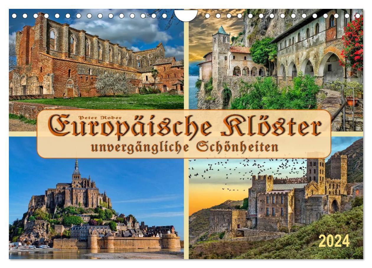 Cover: 9783675464018 | Europäische Klöster - unvergängliche Schönheiten (Wandkalender 2024...