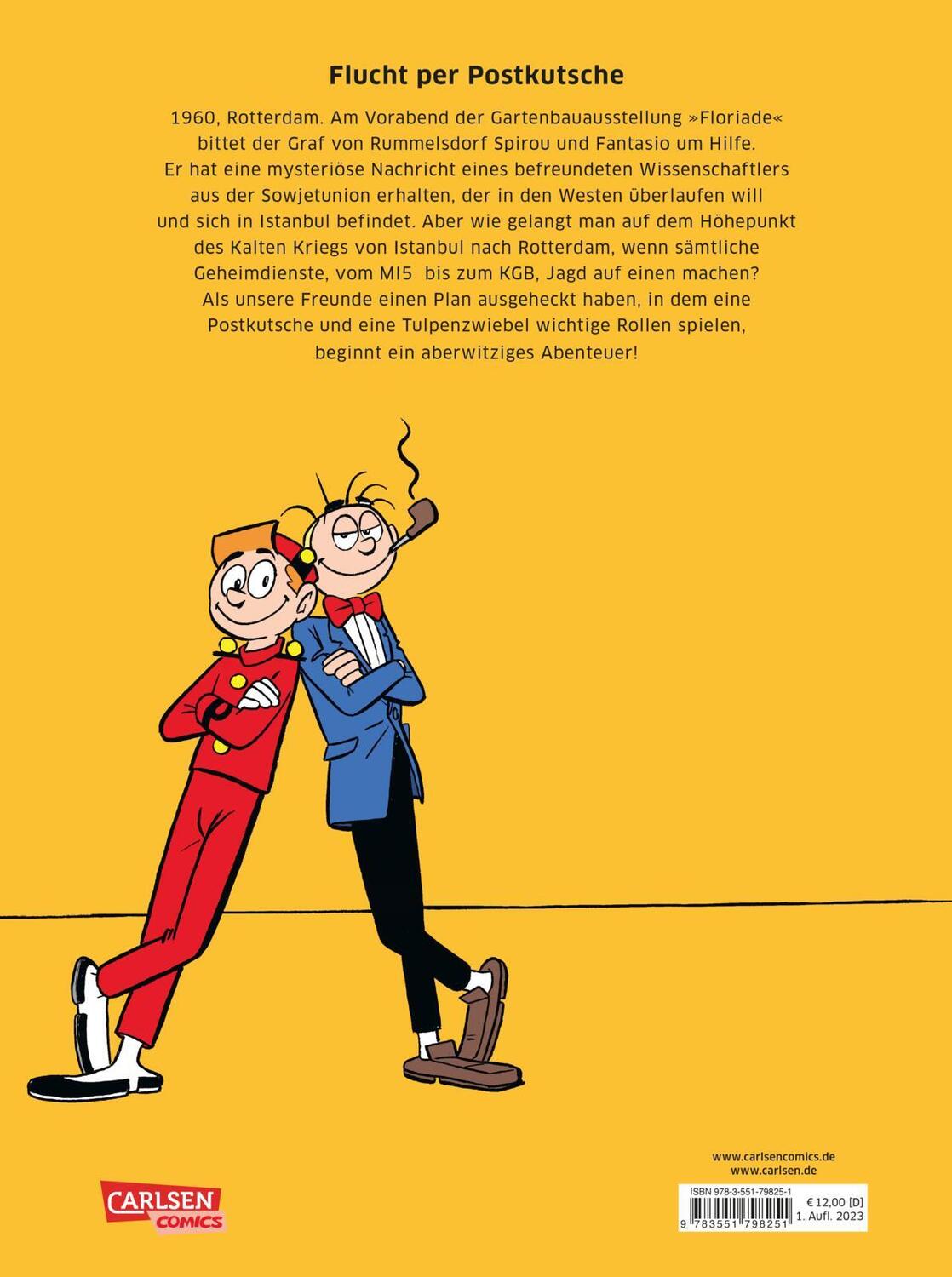 Rückseite: 9783551798251 | Spirou und Fantasio Spezial 40: Tulpen aus Istanbul | Hanco Kolk