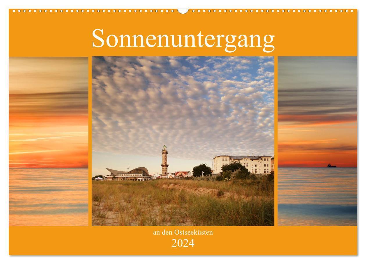 Cover: 9783383450846 | Sonnenuntergang an der Ostsee (Wandkalender 2024 DIN A2 quer),...