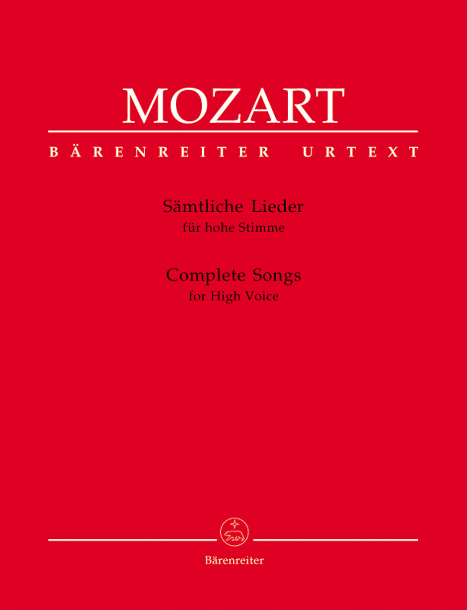 Cover: 9790006467990 | Complete Songs for High Voice & Piano | Bärenreiter