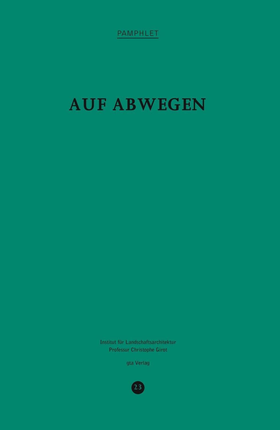 Cover: 9783856763954 | Auf Abwegen | Dt/engl | Taschenbuch | 86 S. | Deutsch | 2019