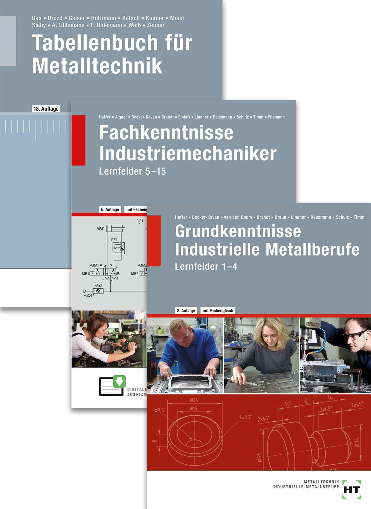 Cover: 9783582342645 | Paket Der Industriemechaniker | Lernfelder 1-15 + Tabellenbuch | Buch