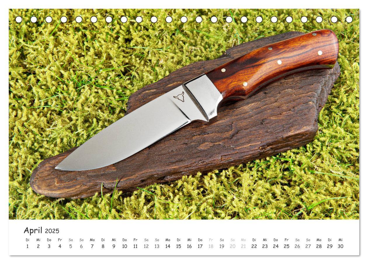 Bild: 9783435210671 | Handgefertigte Jagdmesser (Tischkalender 2025 DIN A5 quer),...