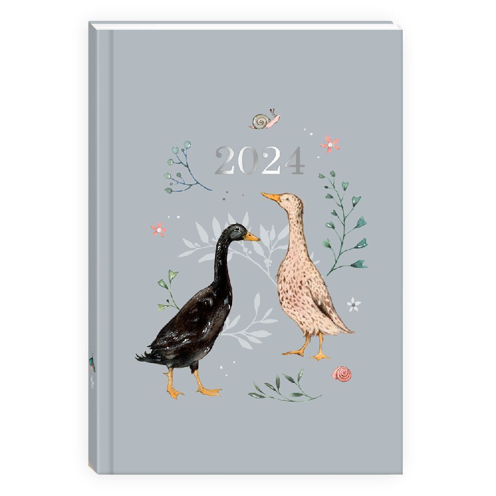 Cover: 9783949568619 | Taschenkalender 2024 - Enten | Sophia Drescher | Kalender | Hardcover