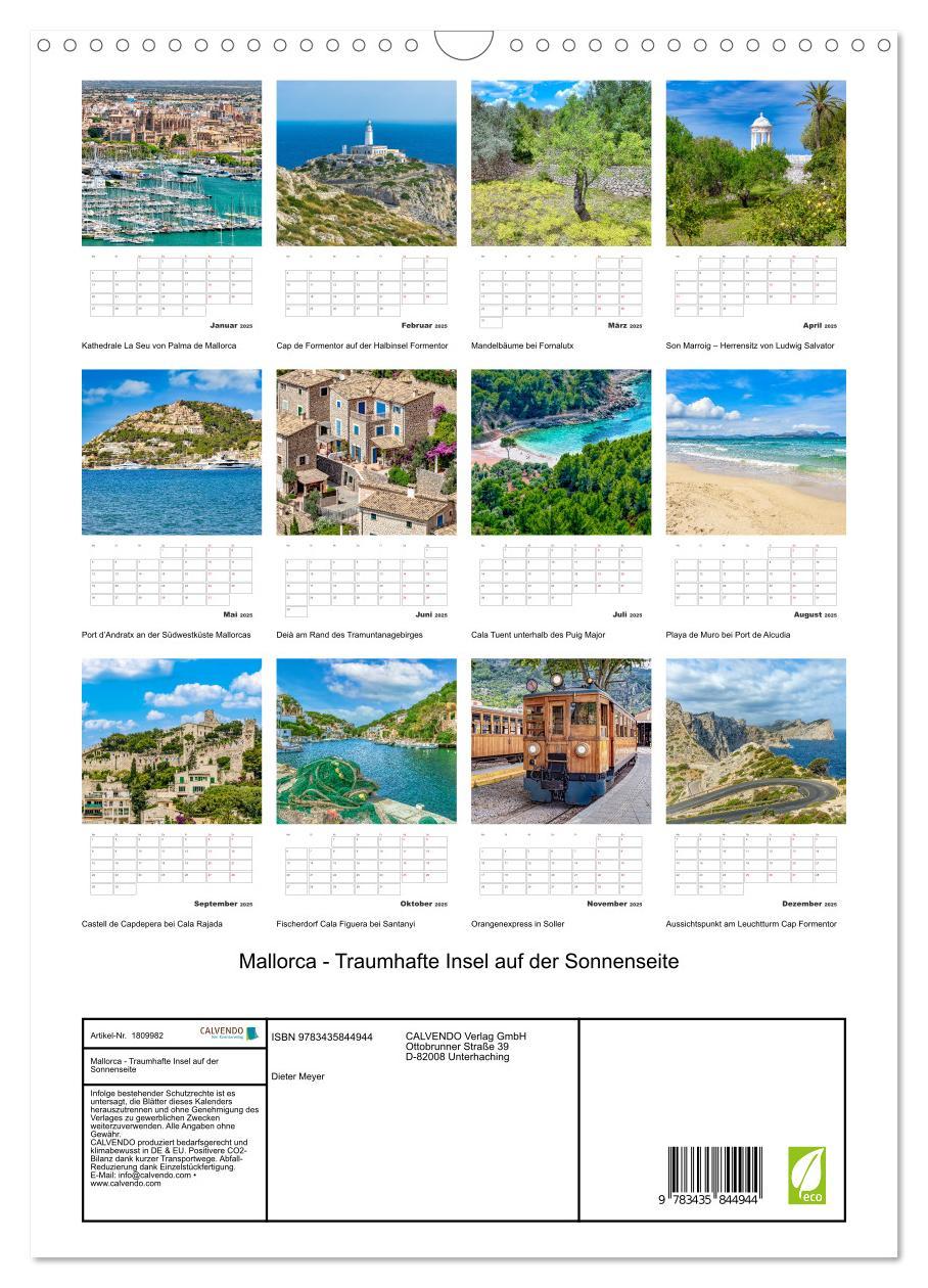 Bild: 9783435844944 | Mallorca - Traumhafte Insel auf der Sonnenseite (Wandkalender 2025...