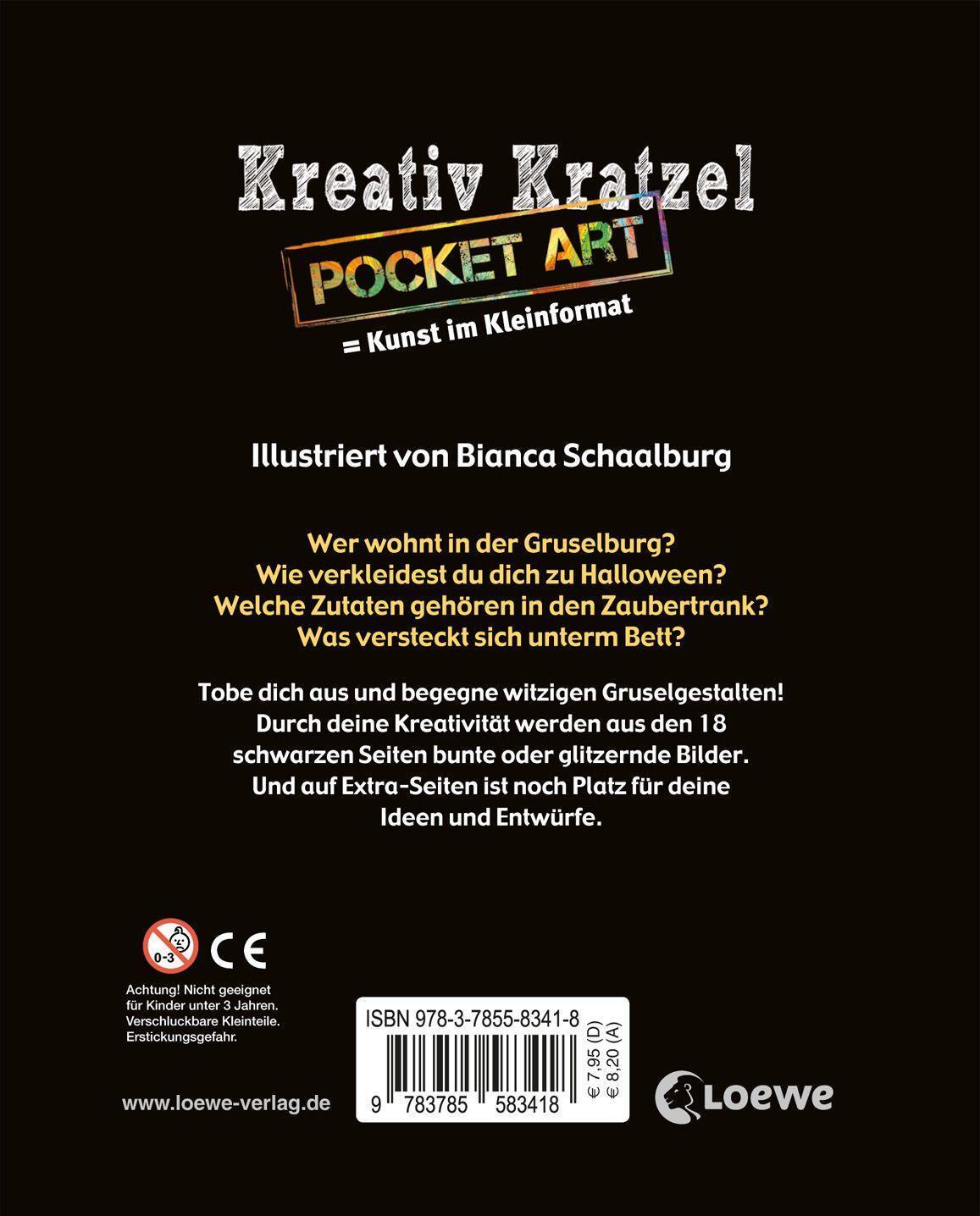 Bild: 9783785583418 | Kreativ-Kratzel Pocket Art: Gruselspaß | Taschenbuch | Deutsch | 2017