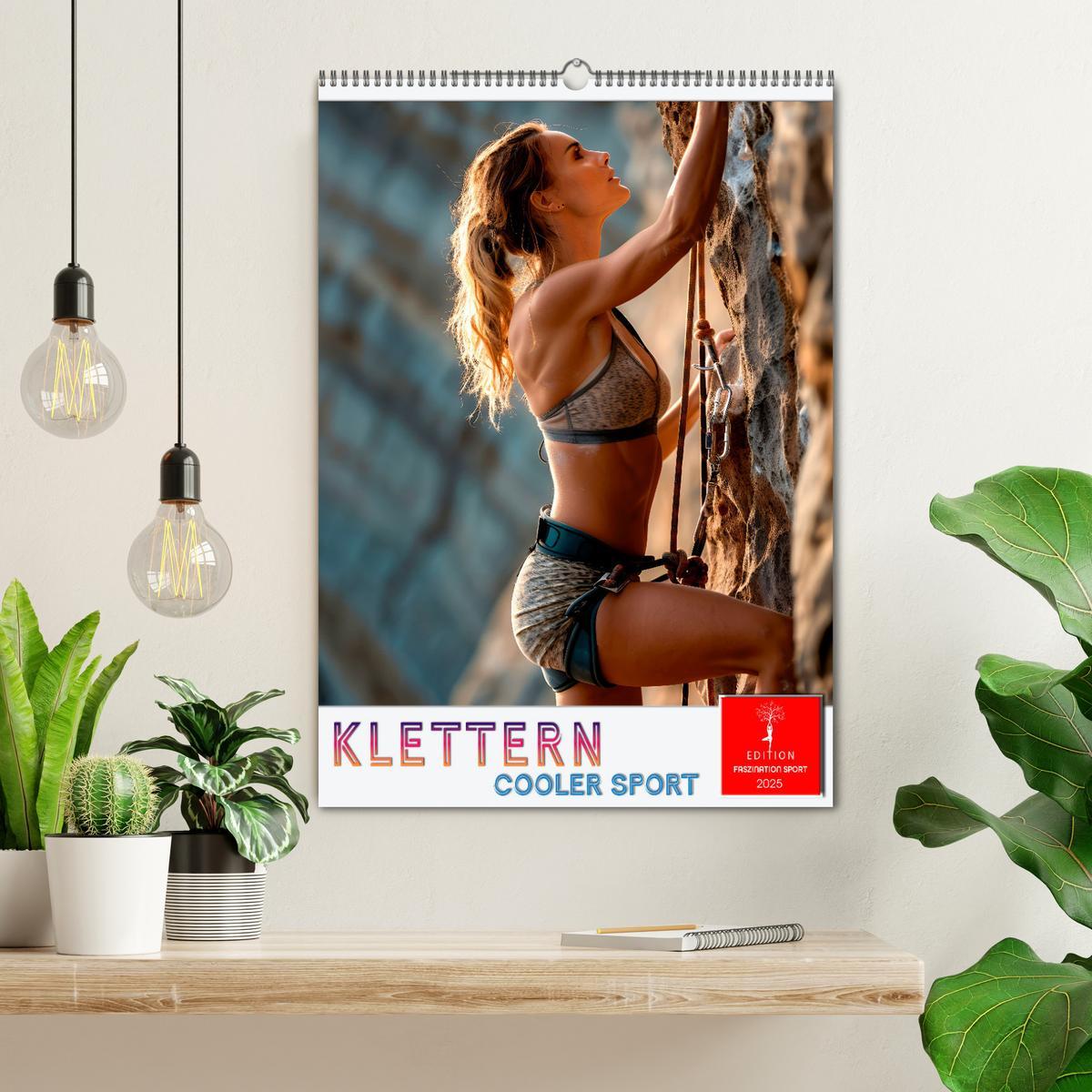 Bild: 9783457184158 | Klettern - cooler Sport (Wandkalender 2025 DIN A2 hoch), CALVENDO...