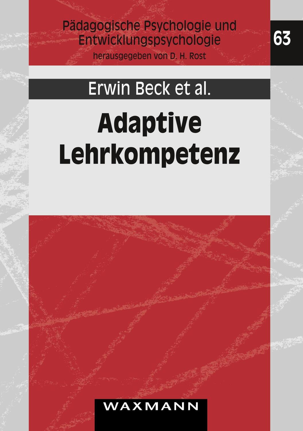 Cover: 9783830919360 | Adaptive Lehrkompetenz | Erwin Beck (u. a.) | Taschenbuch | Paperback