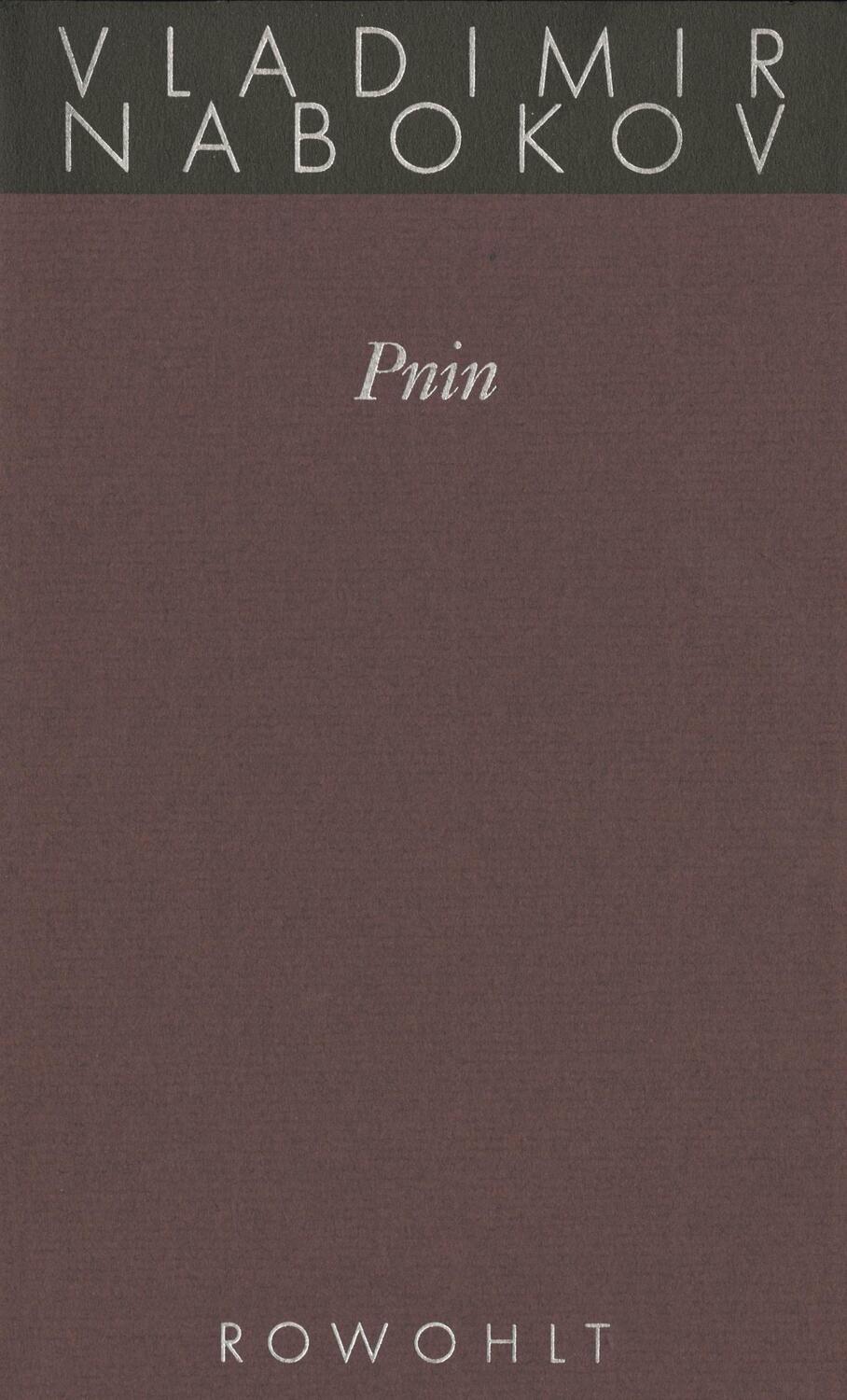 Cover: 9783498046477 | Gesammelte Werke 09. Pnin | Vladimir Nabokov | Buch | Deutsch | 1994