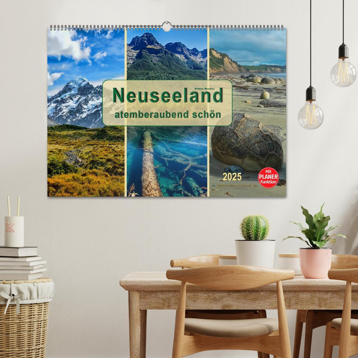 Bild: 9783435486892 | Neuseeland - atemberaubend schön (Wandkalender 2025 DIN A2 quer),...