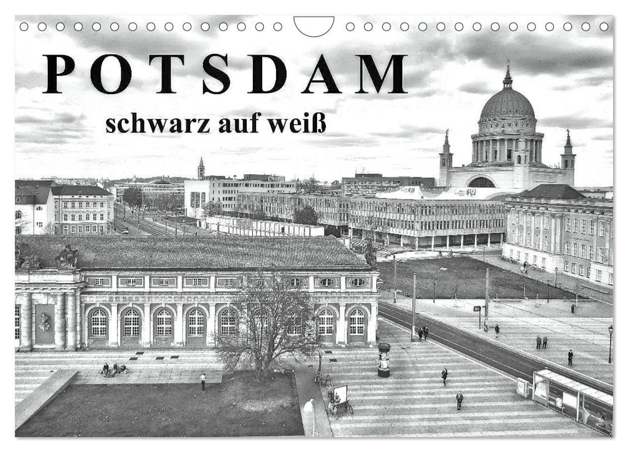 Cover: 9783435473960 | Potsdam schwarz auf weiß (Wandkalender 2025 DIN A4 quer), CALVENDO...