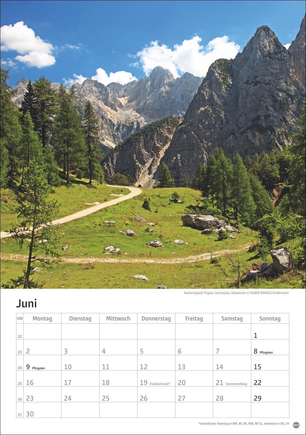 Bild: 9783756405602 | Alpen Kalender 2025 | Heye | Kalender | Spiralbindung | 13 S. | 2025