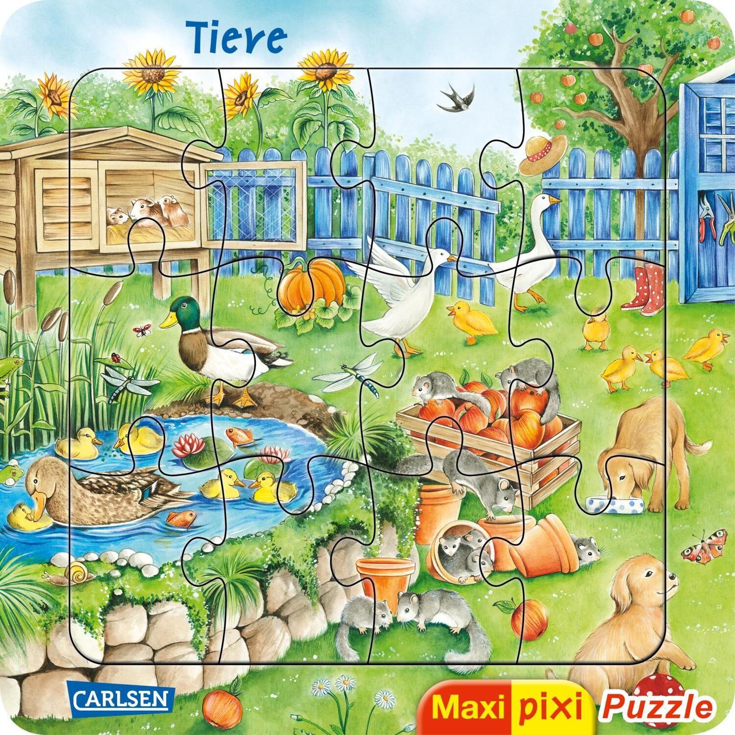 Cover: 4043726550462 | Maxi Pixi: Maxi-Pixi-Puzzle VE 5: Tiere (5 Exemplare) | Henkel | 2020