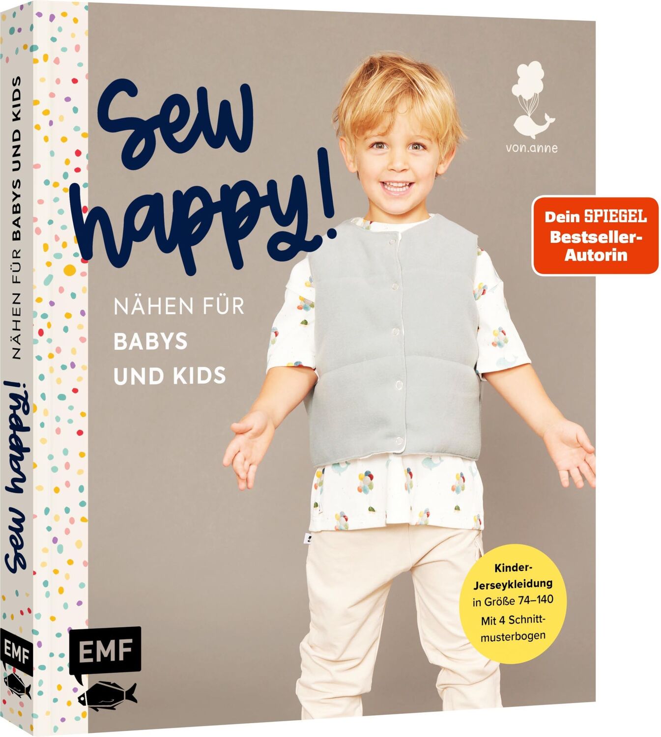 Cover: 9783745921014 | Sew happy! - Nähen für Babys und Kids mit @von.anne | Anne Stettner