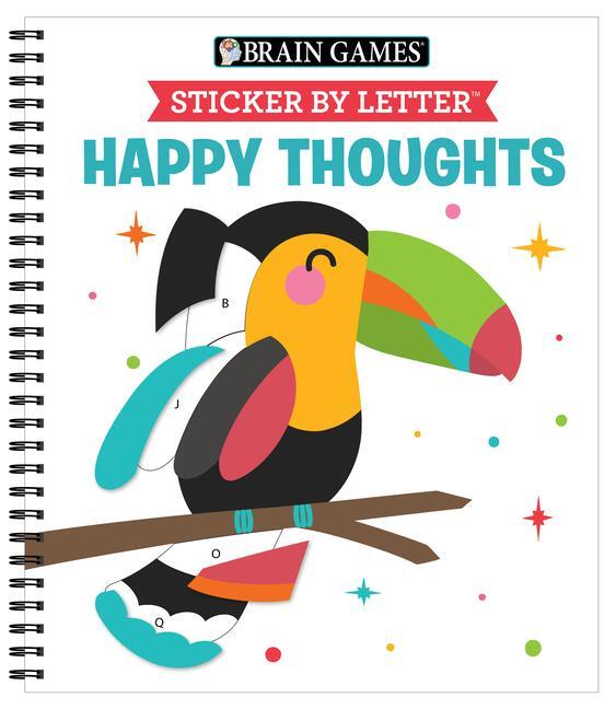 Cover: 9781645584940 | Brain Games - Sticker by Letter: Happy Thoughts | Ltd (u. a.) | Buch