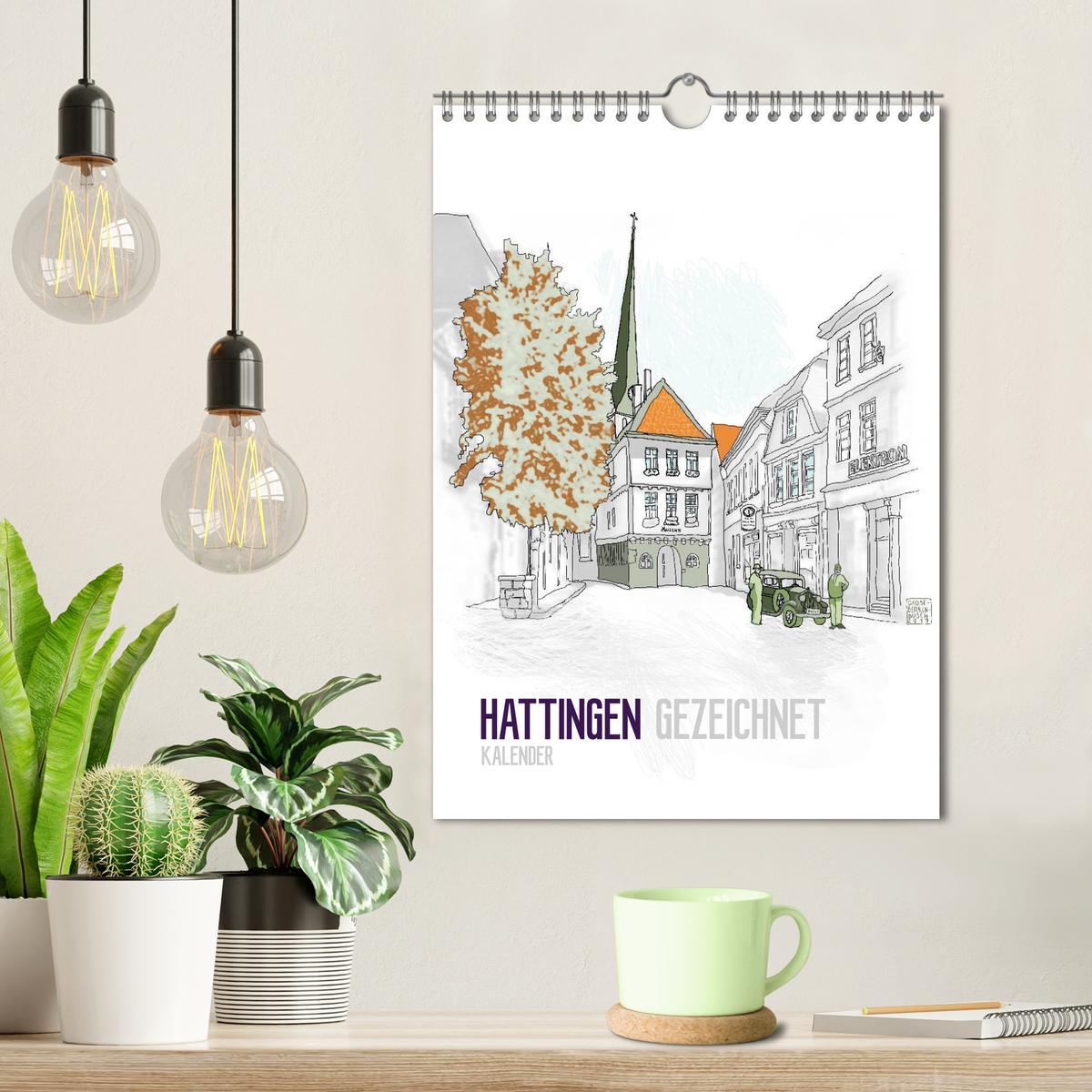 Bild: 9783457084755 | HATTINGEN GEZEICHNET (Wandkalender 2025 DIN A4 hoch), CALVENDO...