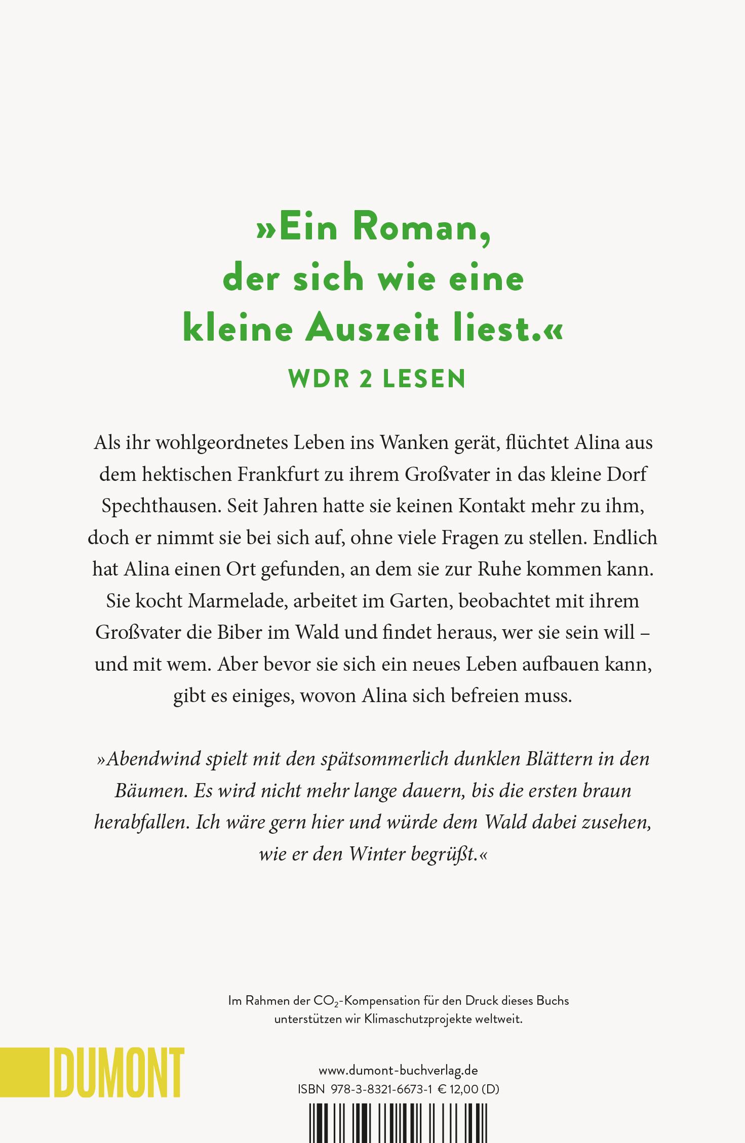 Rückseite: 9783832166731 | In den Wäldern der Biber | Roman | Franziska Fischer | Taschenbuch