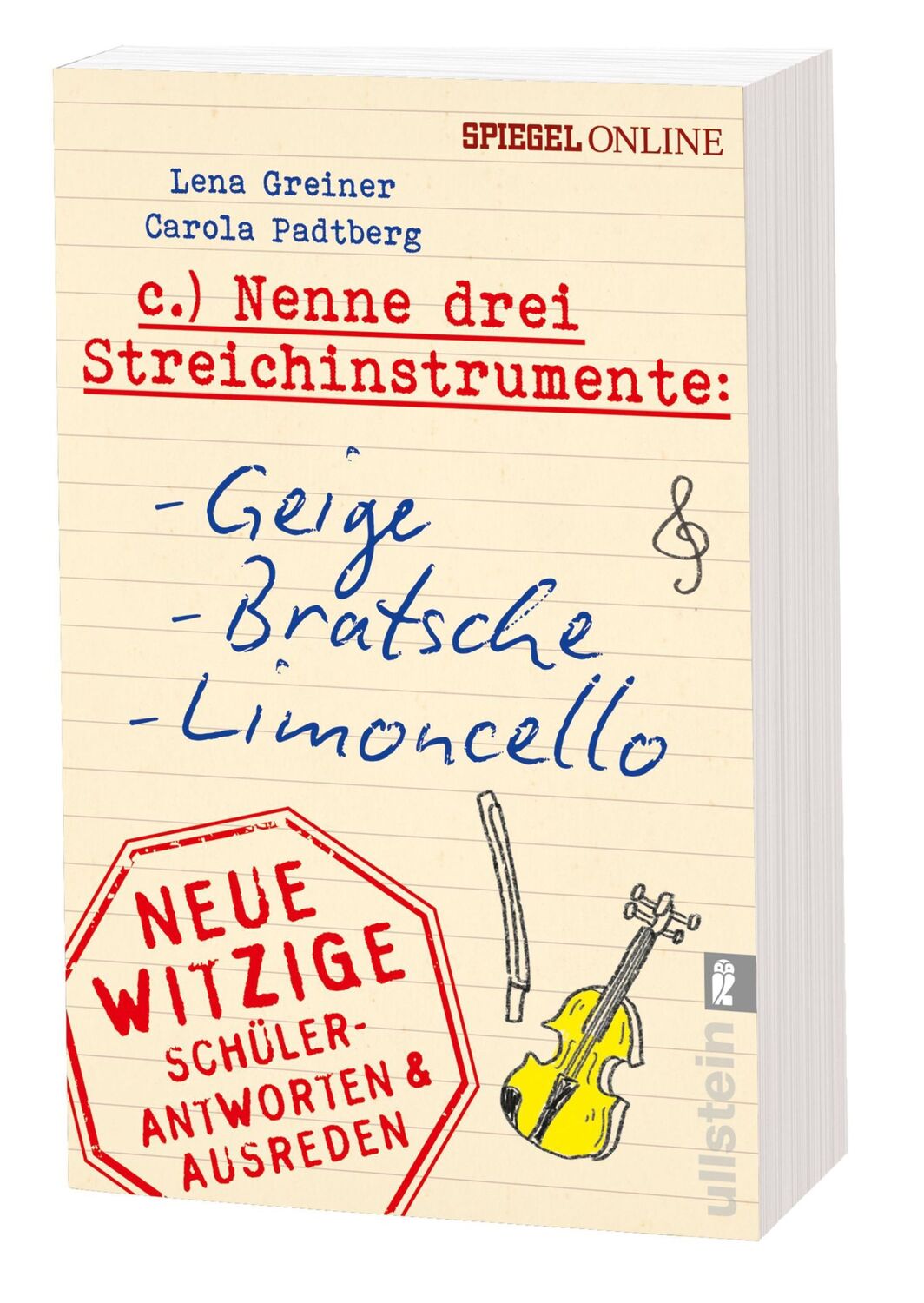 Bild: 9783548377971 | Nenne drei Streichinstrumente: Geige, Bratsche, Limoncello | Buch