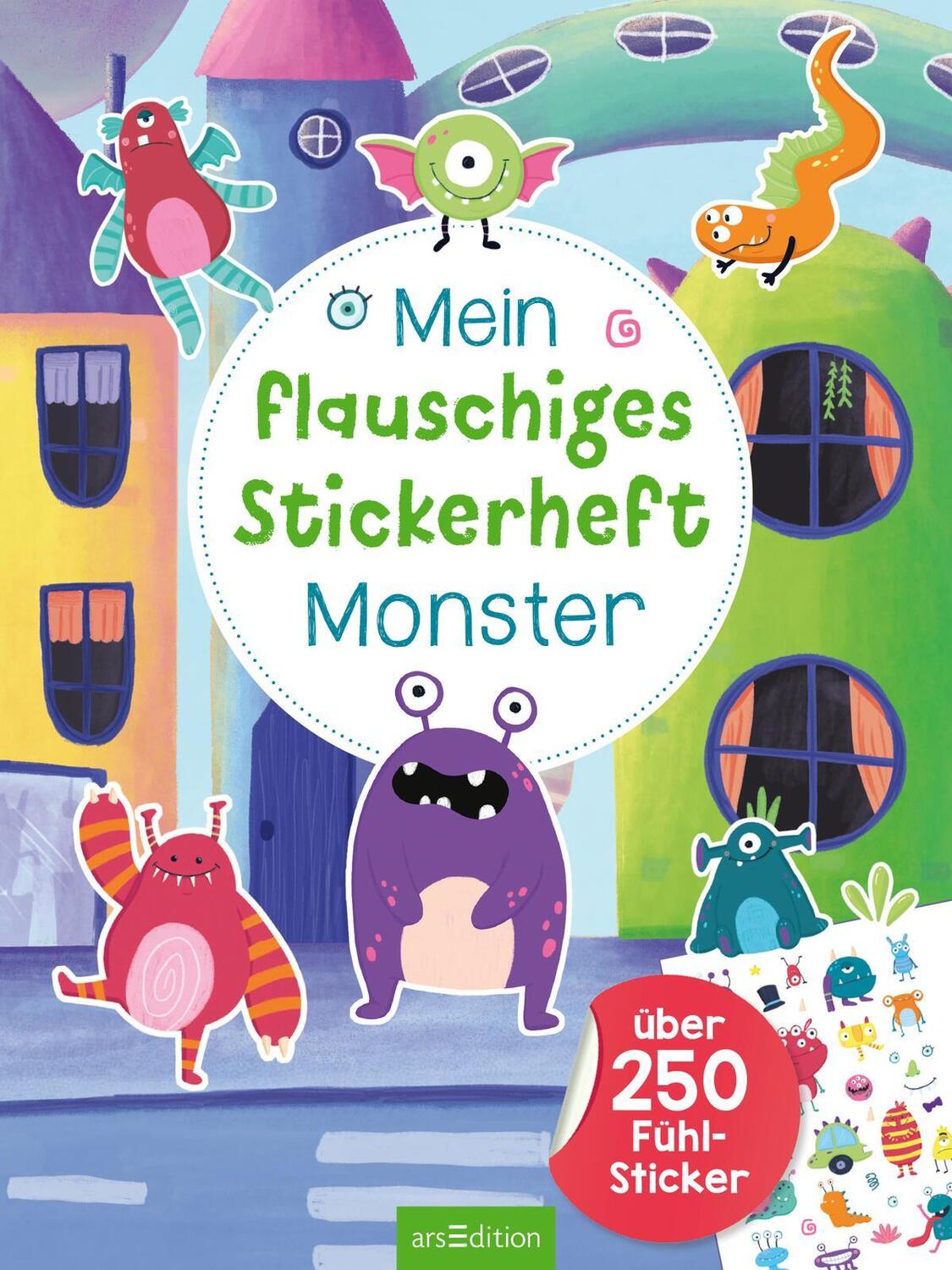 Bild: 9783845849034 | Mein flauschiges Stickerheft - Monster | Über 250 Fühl-Sticker | Buch