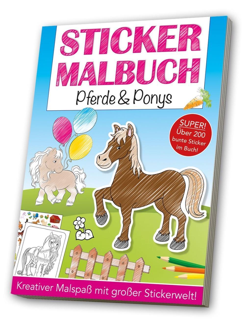 Cover: 4019393982776 | Stickermalbuch: Pferde & Ponys | Broschüre | Deutsch | 2017