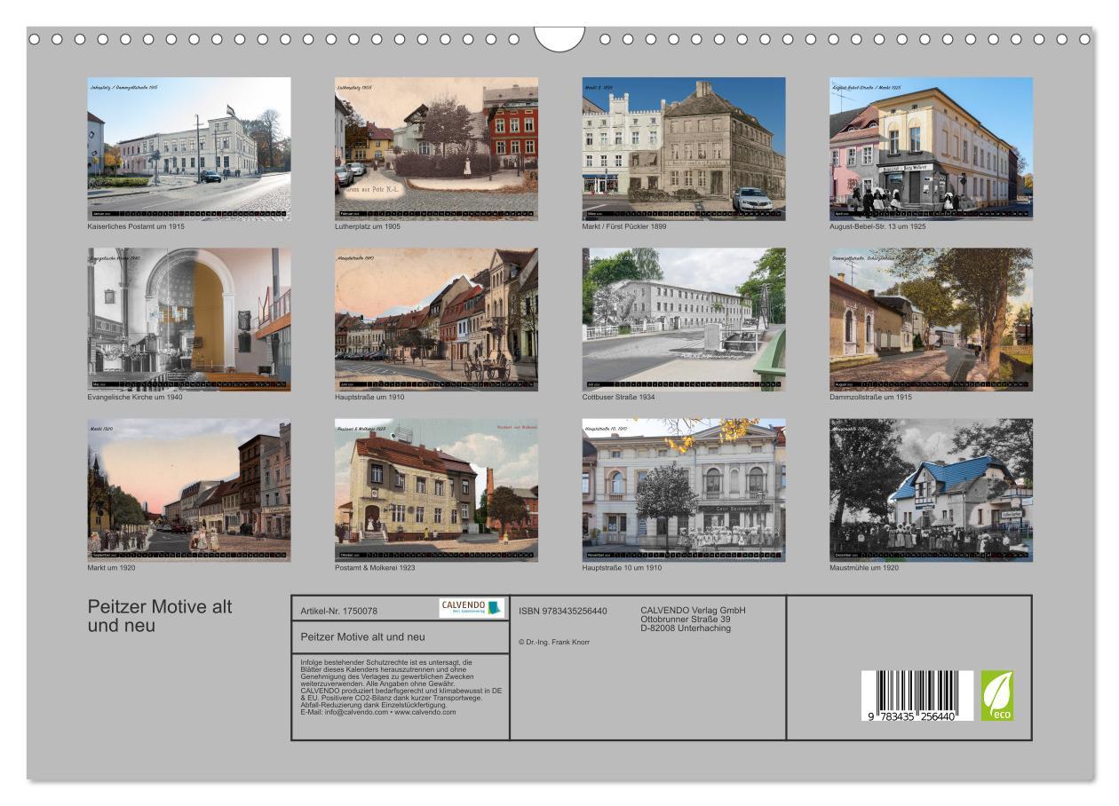 Bild: 9783435256440 | Peitzer Motive alt und neu (Wandkalender 2025 DIN A3 quer),...