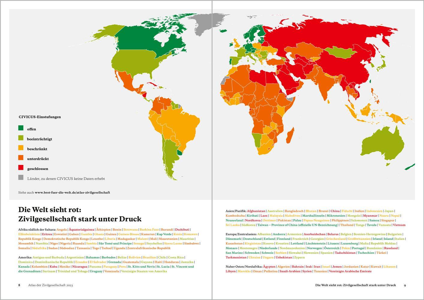 Bild: 9783987260179 | Atlas der Zivilgesellschaft 2023: Gefährlicher Beistand | Welt | Buch