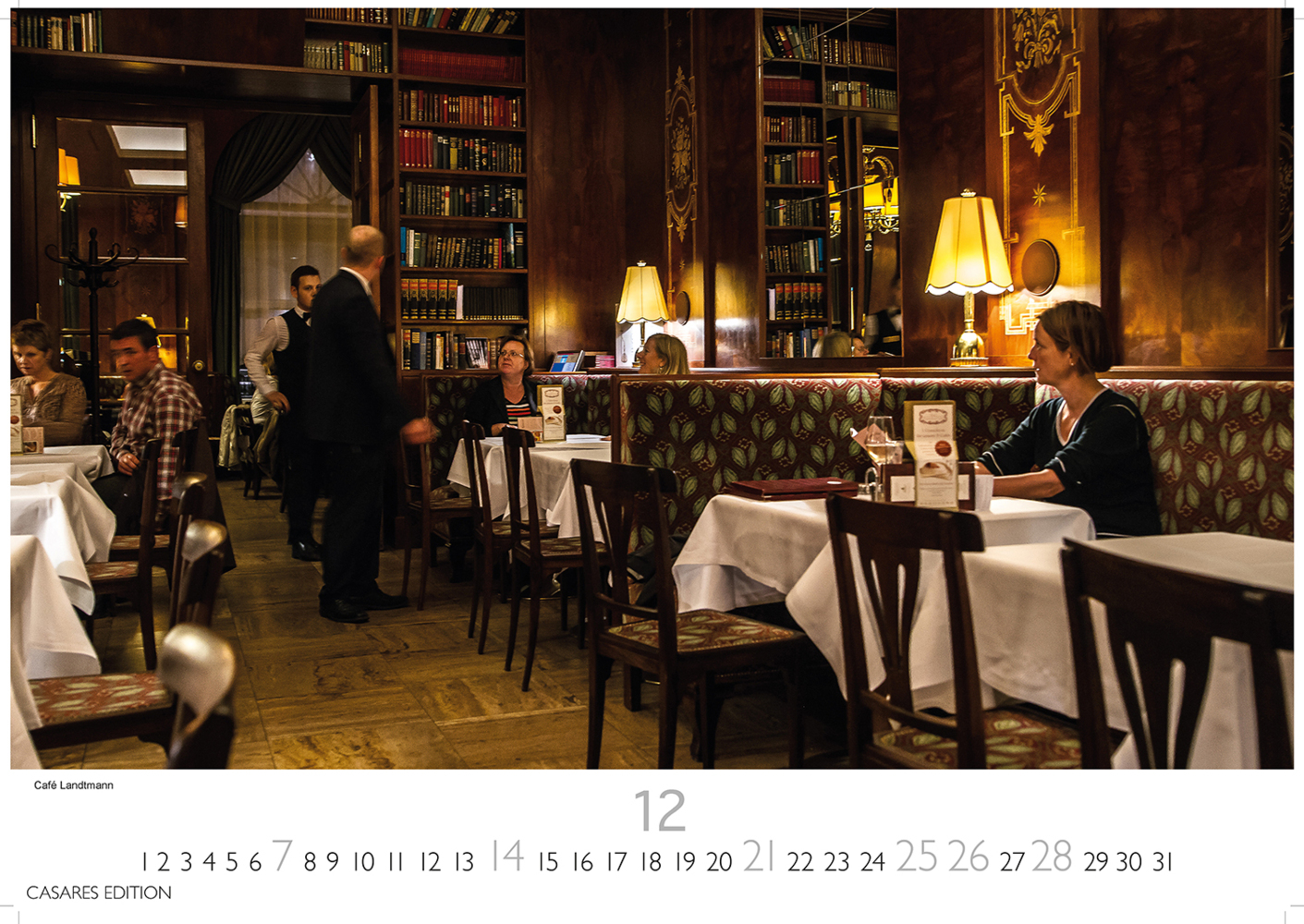 Bild: 9781835241462 | Wiener Caféhaus Kultur 2025 L 35x50cm | Kalender | 14 S. | Deutsch