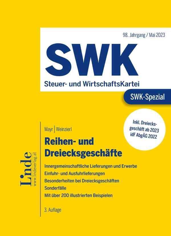Cover: 9783707347463 | SWK-Spezial Reihen- und Dreiecksgeschäfte | Mario Mayr (u. a.) | Buch