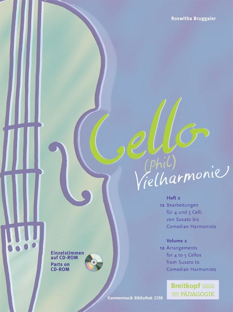 Cover: 9790004503157 | Cello-Vielharmonie Heft 2 mit CD-ROM | Breitkopf Pädagogik