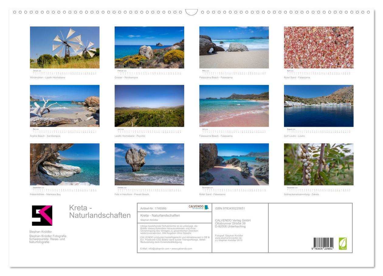 Bild: 9783435225651 | Kreta - Naturlandschaften (Wandkalender 2025 DIN A2 quer), CALVENDO...