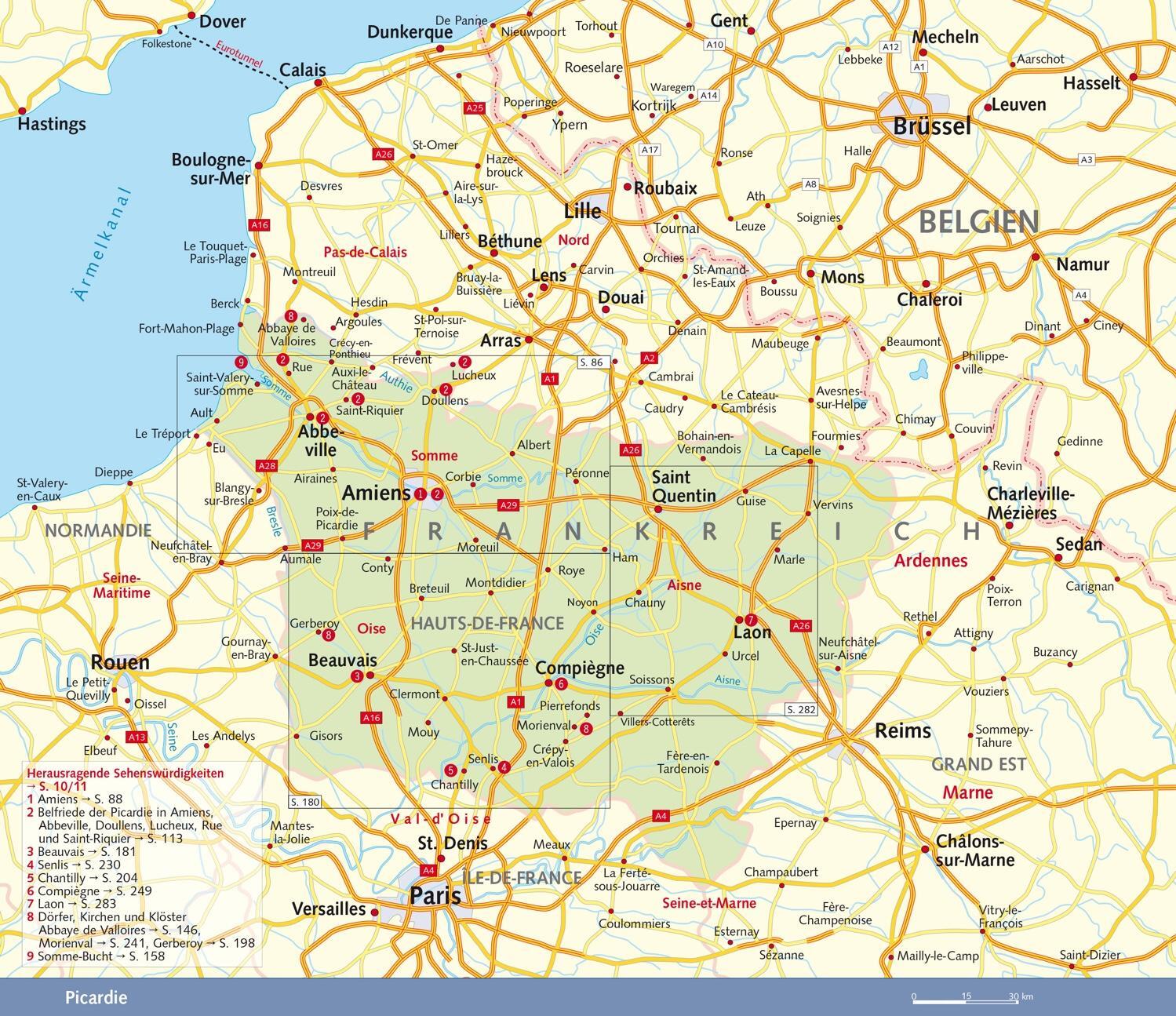 Bild: 9783897945524 | TRESCHER Reiseführer Picardie | Amiens, Chantilly und Somme | Buch
