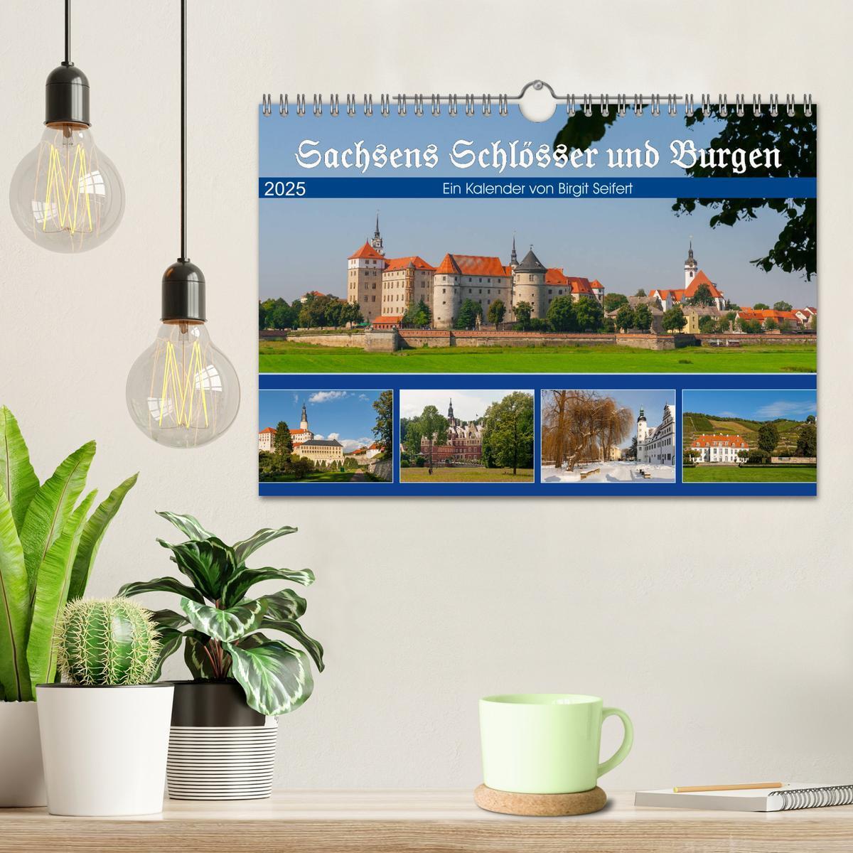 Bild: 9783435820900 | Sachsens Schlösser und Burgen (Wandkalender 2025 DIN A4 quer),...