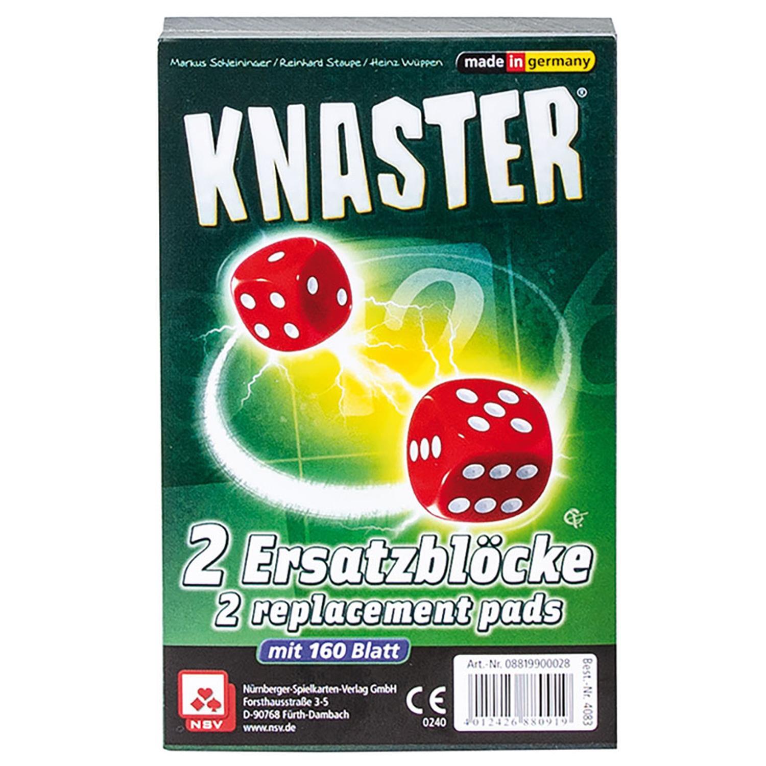 Cover: 4012426880919 | Knaster Ersatzblöcke | 2 Zusatzblöcke mit 160 Blatt | Spiel | 4083