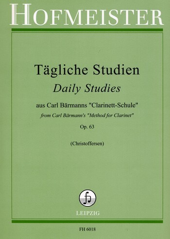 Cover: 9790203460183 | Tägliche Studien aus Carl Bärmanns 'Clarinett-Schule' Op.63 | Bärmann