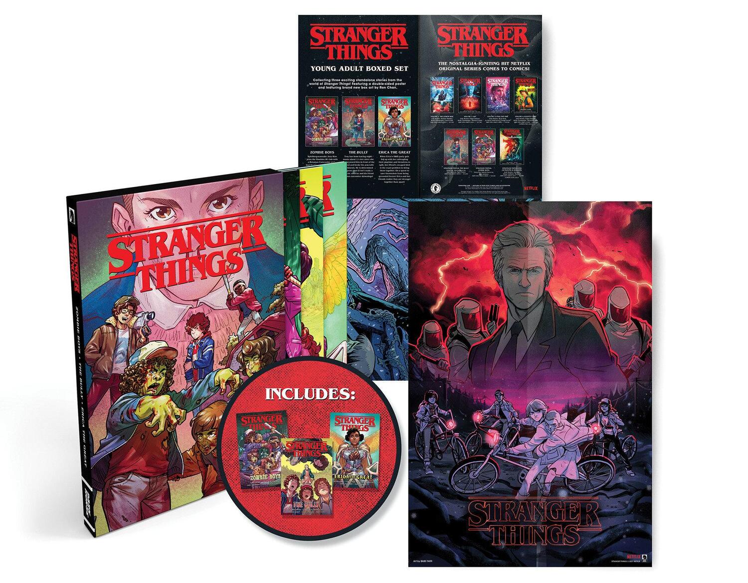 Cover: 9781506727721 | Stranger Things Graphic Novel Boxed Set (Zombie Boys, the Bully,...