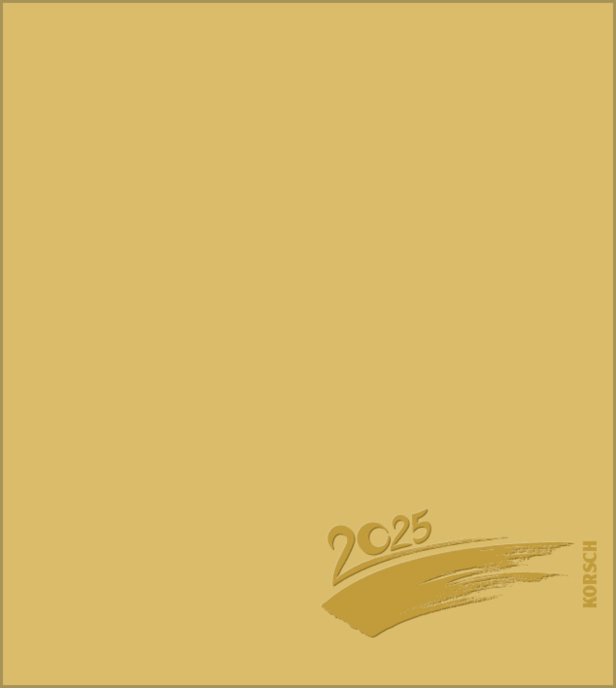 Cover: 9783731878421 | Foto-Malen-Basteln Bastelkalender gold 2025 | Korsch Verlag | Kalender