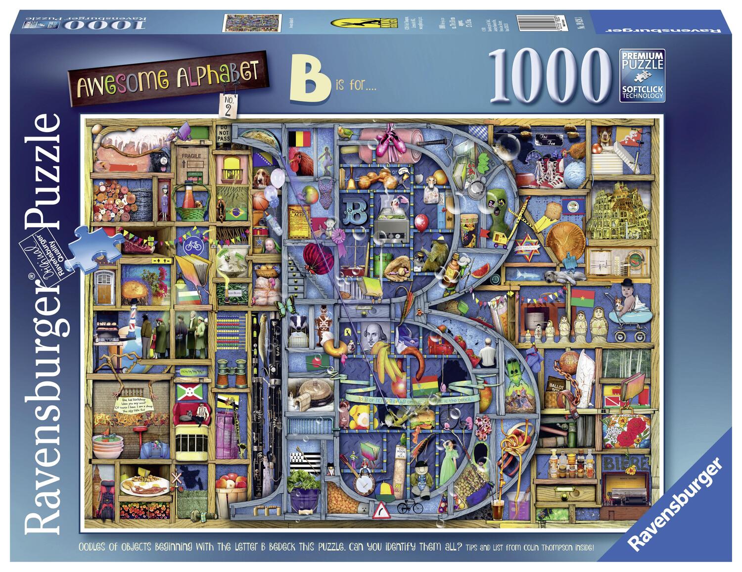 Cover: 4005556198283 | Ravensburger Puzzle 19828 Awesome Alphabet "B" 1000 Teile Puzzle