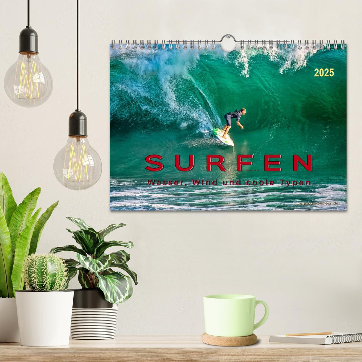 Bild: 9783435470907 | Surfen - Wasser, Wind und coole Typen (Wandkalender 2025 DIN A4...