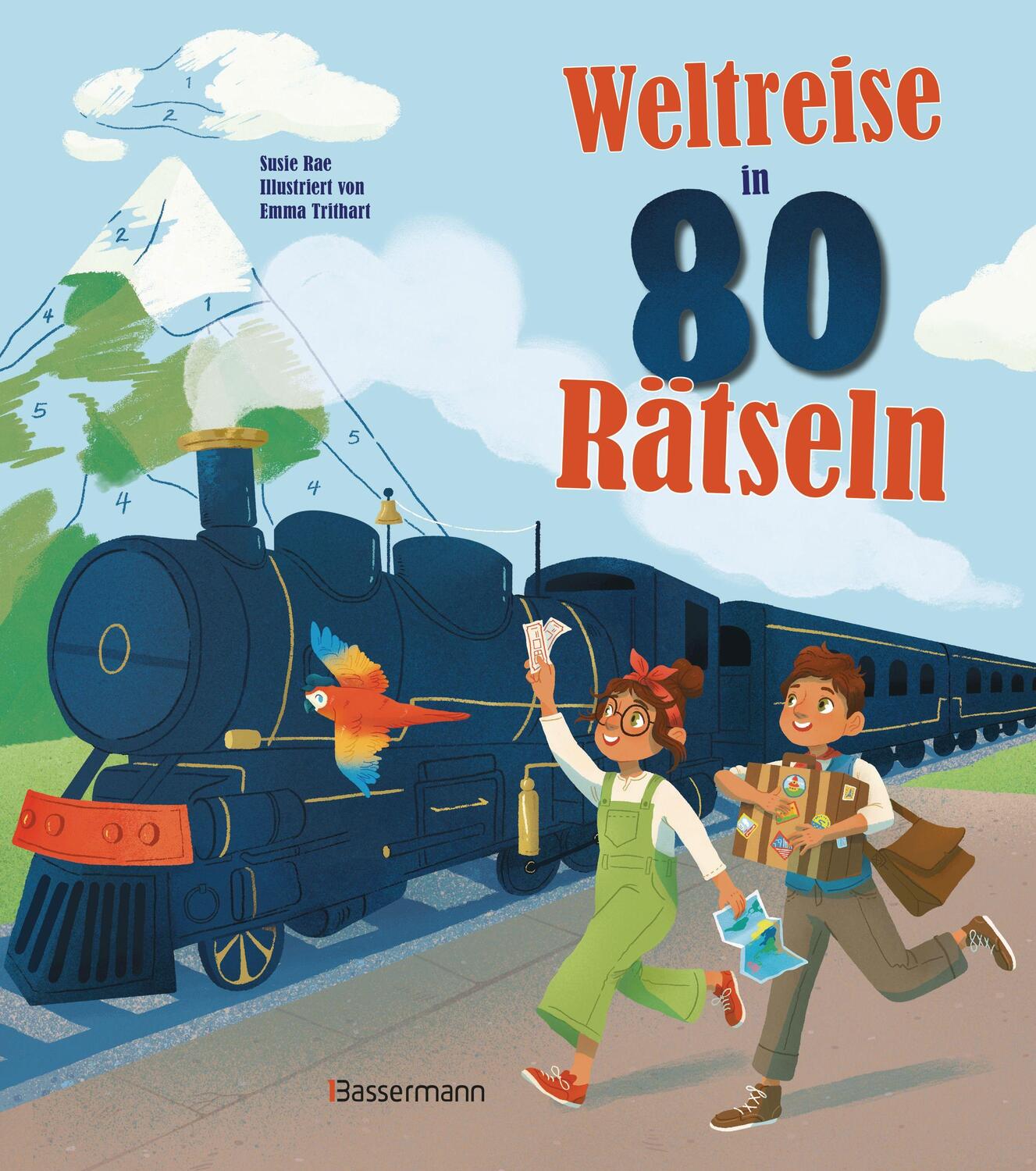 Cover: 9783809445234 | Weltreise in 80 Rätseln. Für Kinder ab 7 Jahren | Susie Rae | Buch