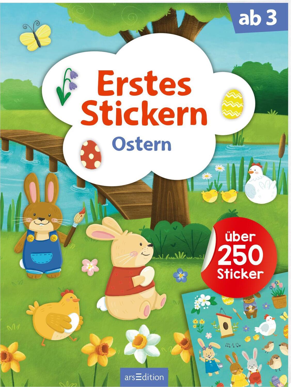 Cover: 9783845855035 | Erstes Stickern - Ostern | Broschüre | Softcover mit Stickerbögen