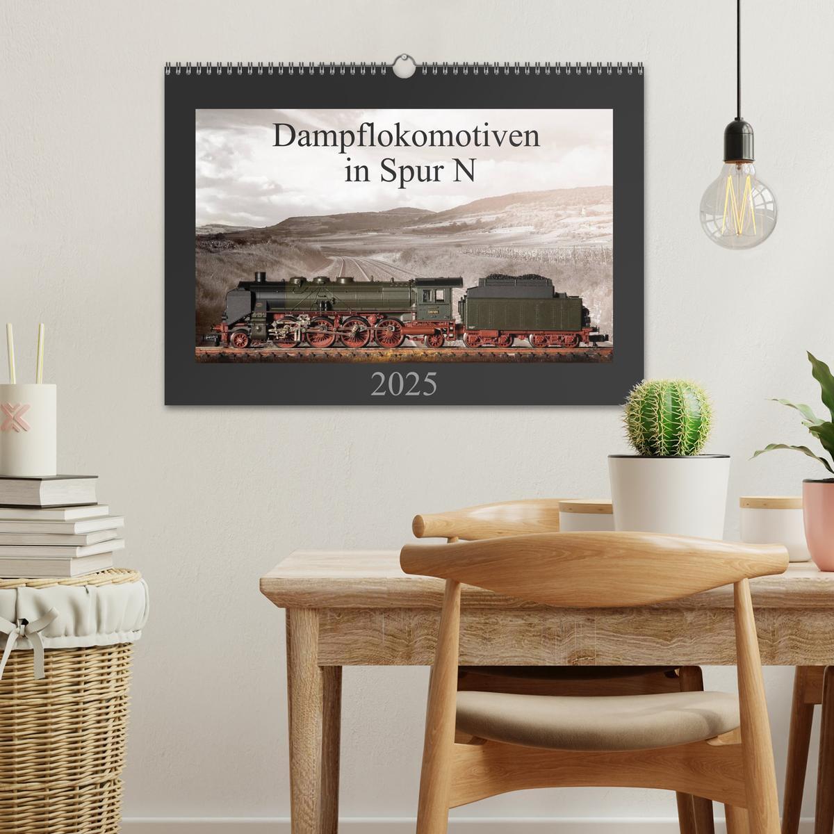 Bild: 9783435732739 | Dampflokomotiven in Spur N (Wandkalender 2025 DIN A3 quer),...