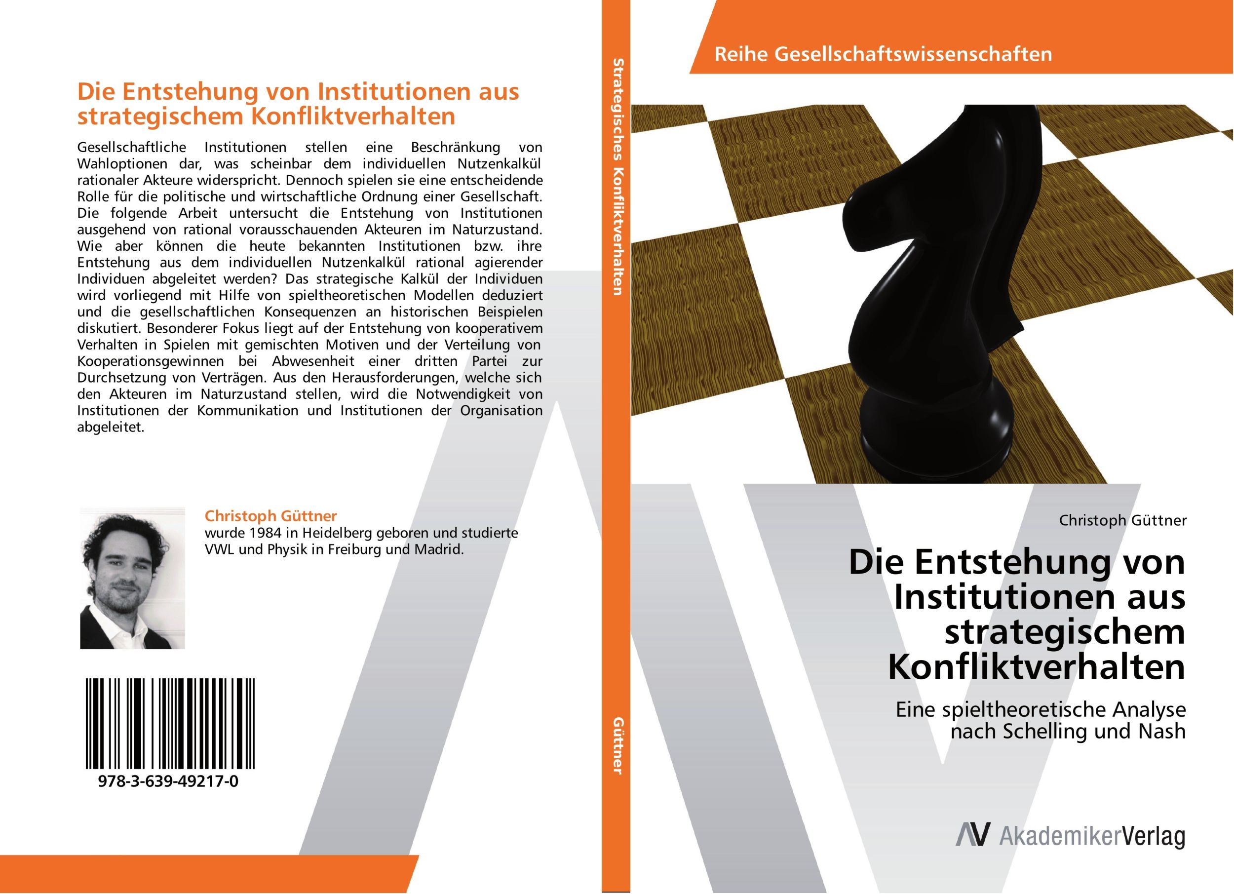 Cover: 9783639492170 | Die Entstehung von Institutionen aus strategischem Konfliktverhalten