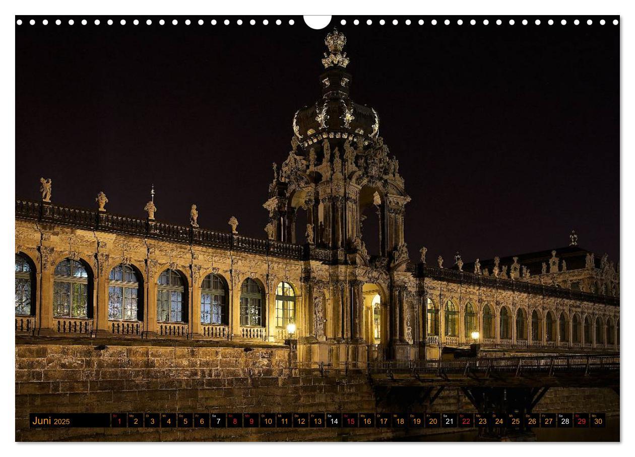 Bild: 9783435704910 | Eine Nacht in Dresden (Wandkalender 2025 DIN A3 quer), CALVENDO...