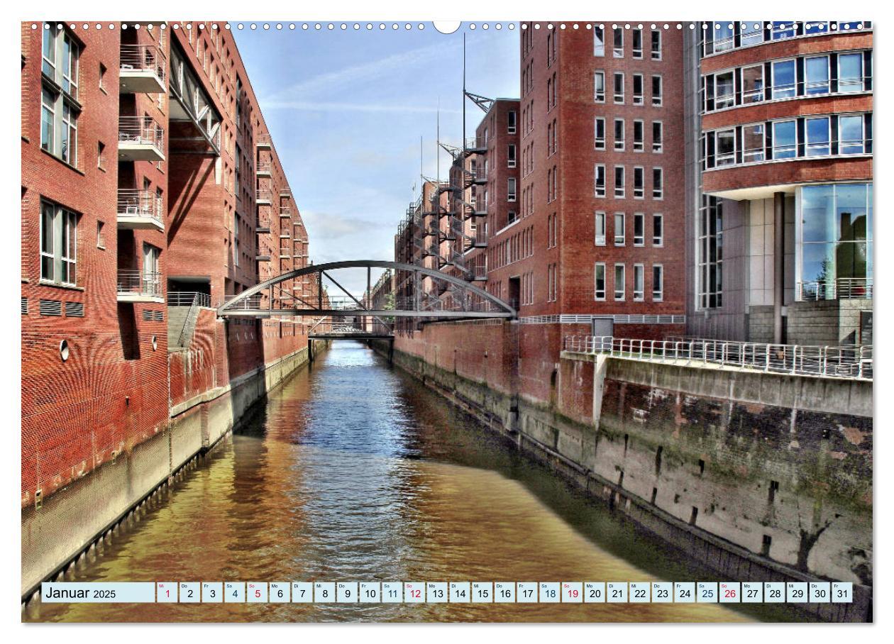 Bild: 9783435303236 | Hamburg - Ein Tag in der Speicherstadt (Wandkalender 2025 DIN A2...