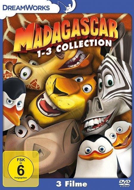 Cover: 5053083148065 | Madagascar 1-3 | Collection | Mark Burton (u. a.) | DVD | 3x DVD-9