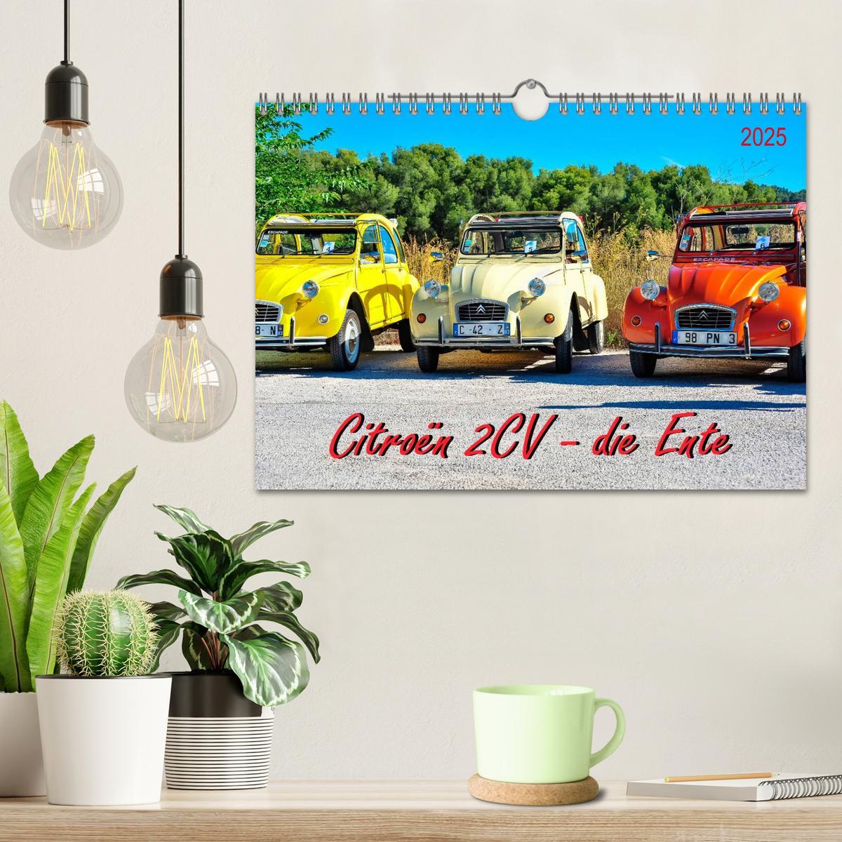 Bild: 9783435573691 | Citroën 2CV - die Ente (Wandkalender 2025 DIN A4 quer), CALVENDO...